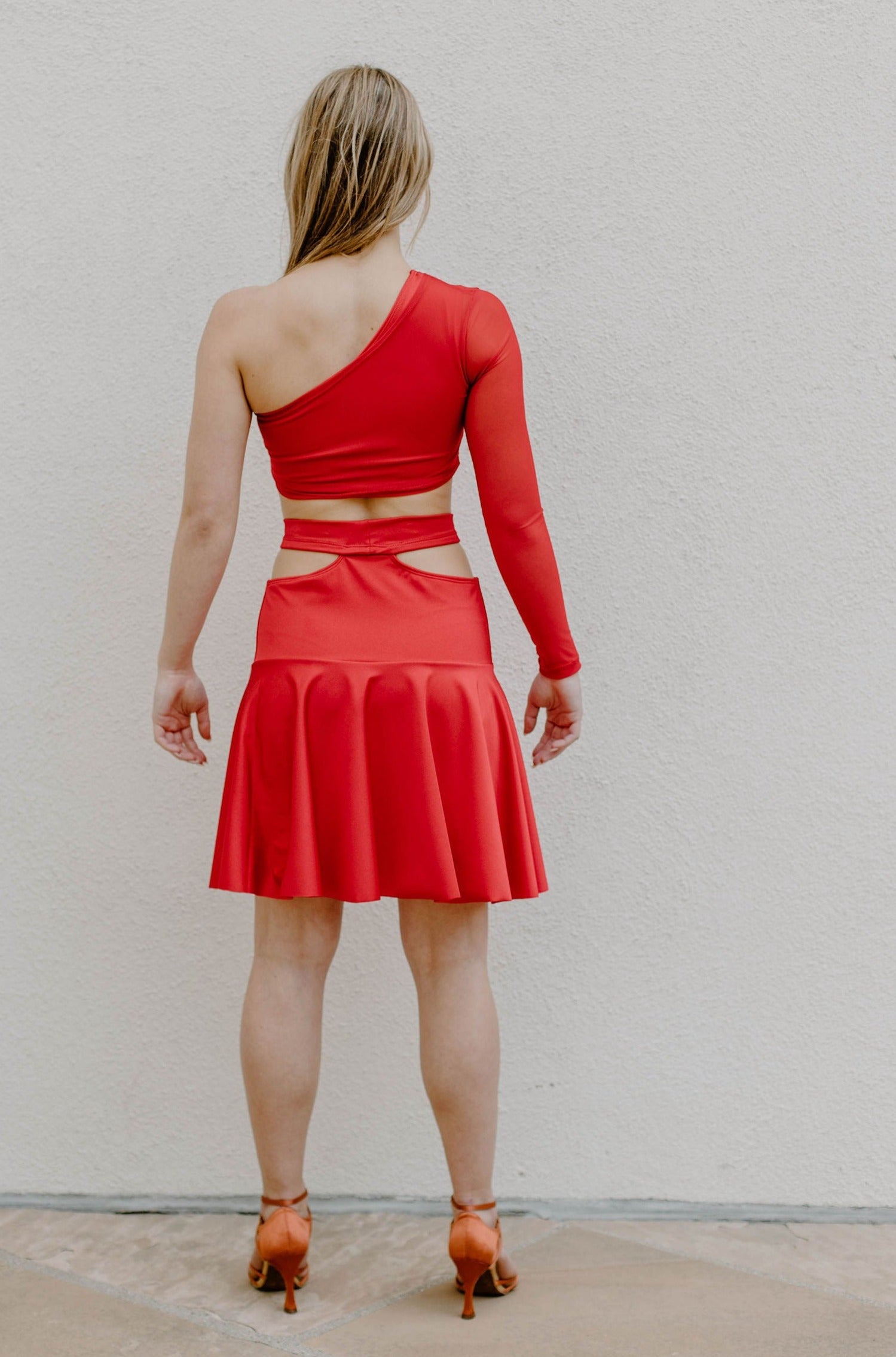 Chelsea X Lacey- Latin Skirt- Red